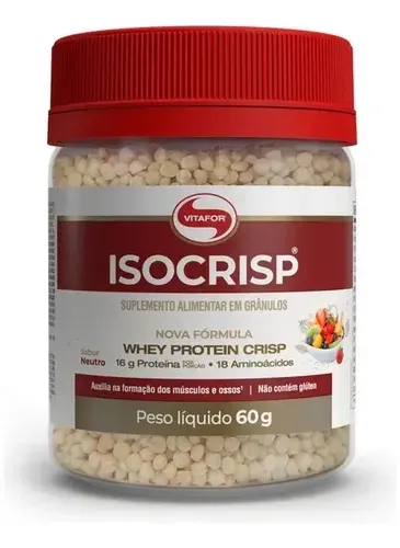 Suplemento Alimentar Isocrisp Whey Protein 60g Vitafor - Foto oficial e menor preço