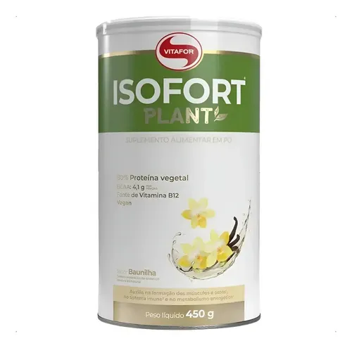 Suplemento Isofort Plant Vegano Baunilha 450g Vitafor