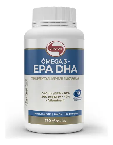 Suplemento Vitafor Ômega 3 EPA DHA 120 Cápsulas