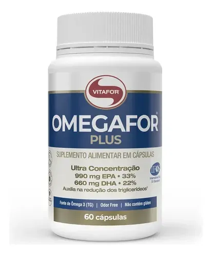 Suplemento de Ômega 3 Vitafor Omegafor Plus 60 Cápsulas