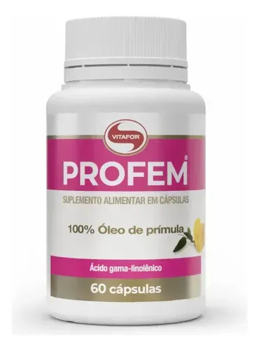 Suplemento Alimentar Vitafor Profem Óleo de Prímula 60 Cápsulas