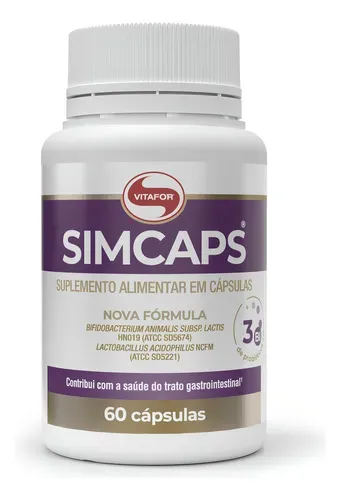 Suplemento Alimentar Vitafor Simcaps 60 Cápsulas