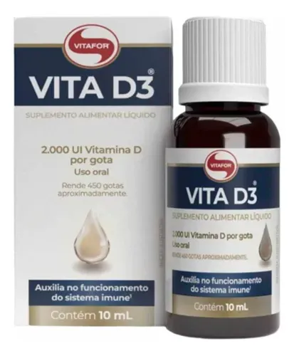 Vita D3 Líquida 2.000UI 10ml Vitafor
