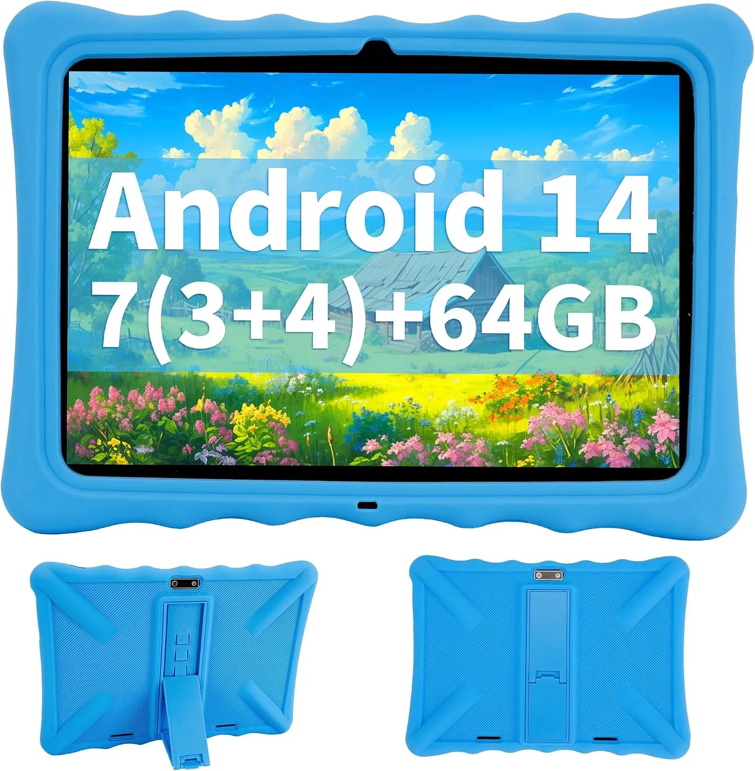 Tablet Veidoo 10.1 Polegadas Infantil 64GB Azul - Foto oficial e menor preço